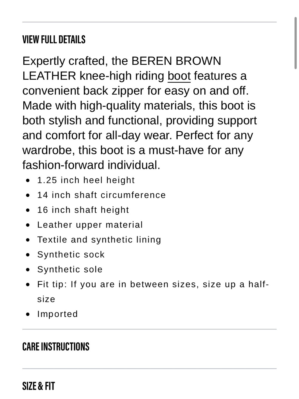 Steve Madden Beren Tall Leather Riding Boots - Dark Brown - Picture 14 of 14